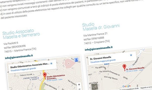 restyling sito web studio medico dentista masella
