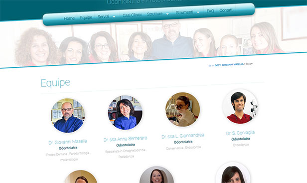 restyling sito web studio medico dentista masella